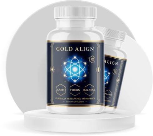 Gold Align benefits chart showing clarity, focus, and balance